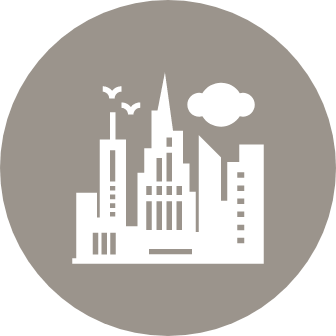 Soak up breathtaking views of downtown on the top-floor covered patio
